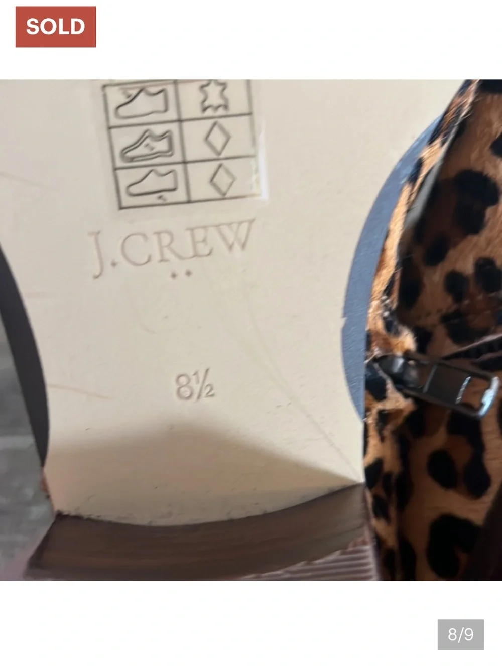 J. Crew Leopard Print Ankle Booties in Tan and Black